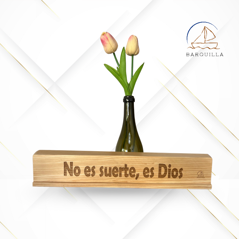 Listón Horizontal "No es Suerte, es Dios"