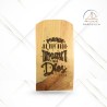 Listón Vertical "Porque no hay Nada Imposible para Dios", rectangular, sin base