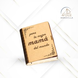 Libro Portaobjetos "Para la Mejor Mamá del Mundo"