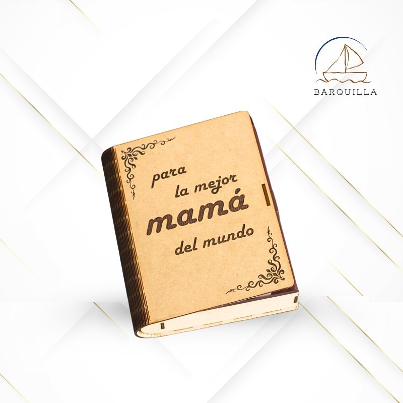 Libro Portaobjetos "Para la Mejor Mamá del Mundo"