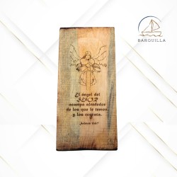 Cuadro Vertical "El Ángel del Señor Acampa Alrededor de los que le Temen, y los Rescata", para colgar