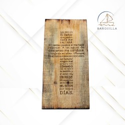 Cuadro Vertical con una Cruz con el Salmos 23 dentro