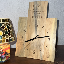 copy of Reloj para colgar "El Tiempo de Dios es Perfecto"