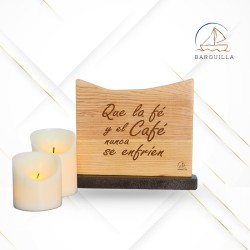 Listón Vertical "Que la Fe y el Café Nunca se Enfríen"