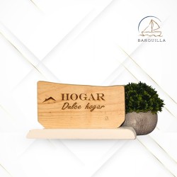 Listón Vertical "Hogar, Dulce Hogar", base blanca