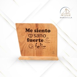 Listón Vertical "Me Siento Sano, Fuerte, Feliz"