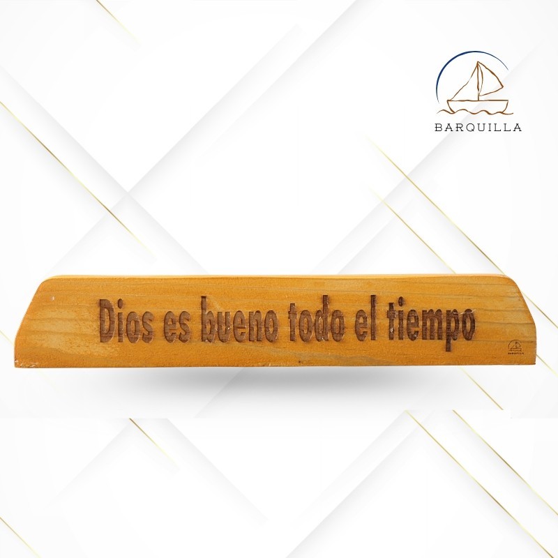 Listón Horizontal "Dios es Bueno Todo el Tiempo"