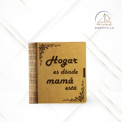 Libro Portaobjetos "Hogar es Donde Mamá Está"