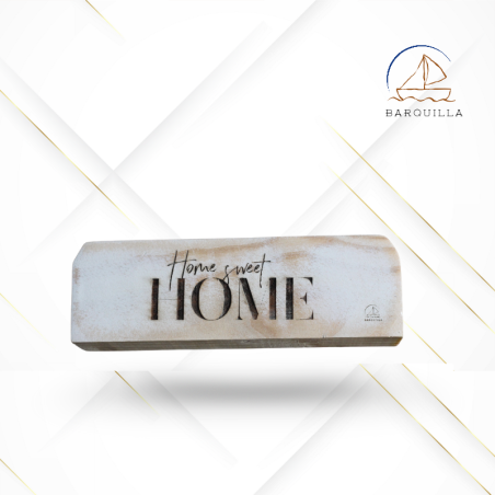 Listón Horizontal "Home, Sweet Home", blanco
